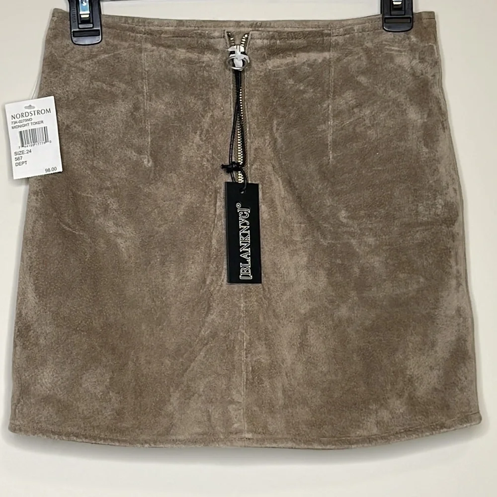 Blank NYC Suede Mini Skirt NWT